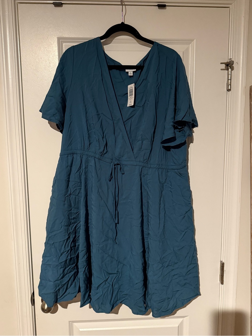 torrid Teal Wrap-Style Midi Dress